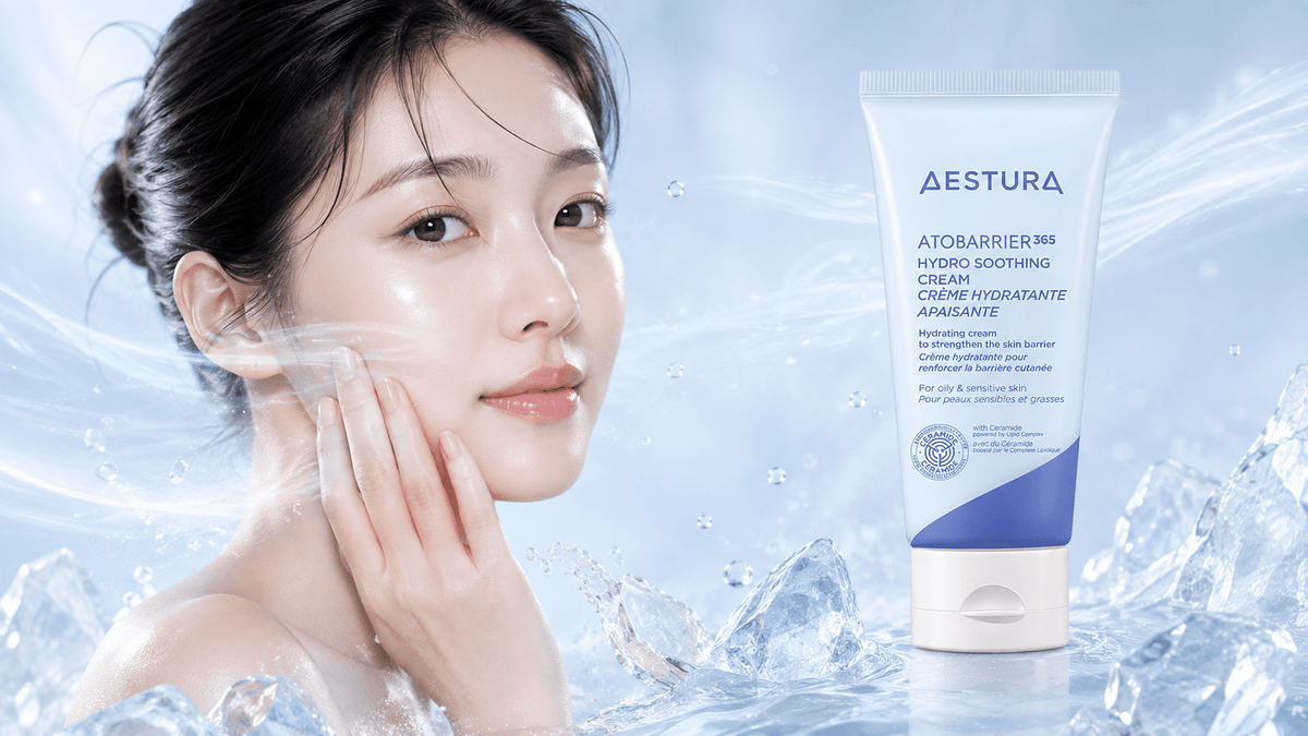 AESTURA ATOBARRIER365 Hydro Soothing Cream 80ml: New Formula for Sensitive, Oily & Dehydrated Skin