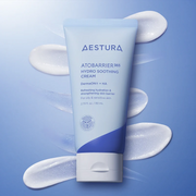 AESTURA Hydro Soothing Cream with lightweight cream texture, a Korean ceramide moisturizer for sensitive and dehydrated skin