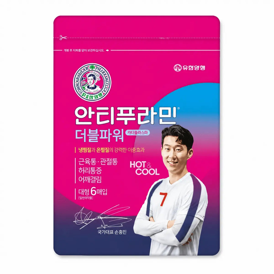 Antiphlamine Double Power Pain Relief Patch 6ct - Korean OTC